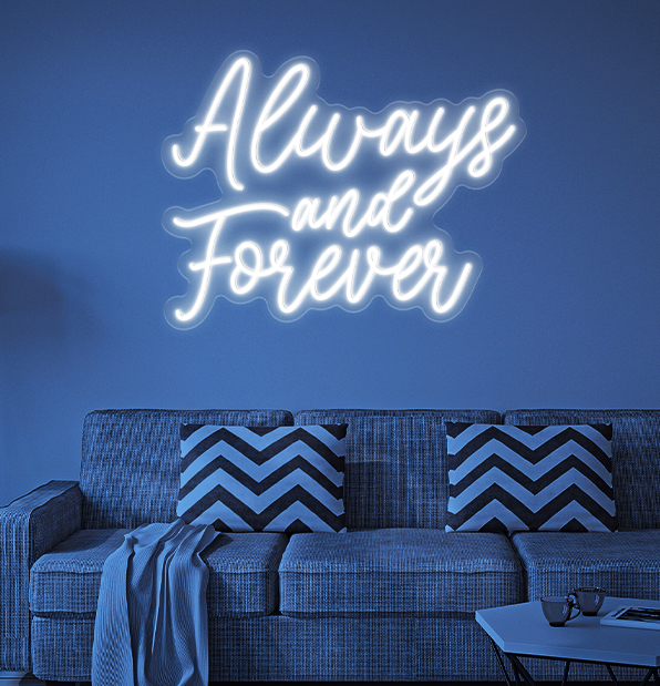 Always and Forever Light Sign