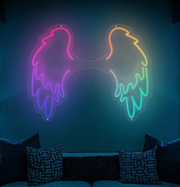 Angel Wings LED Neon Sign - Planet Neon