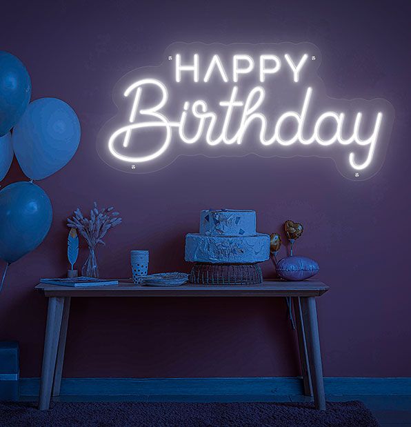 Happy Birthday Neon Sign RENTAL – The Mel Boutique