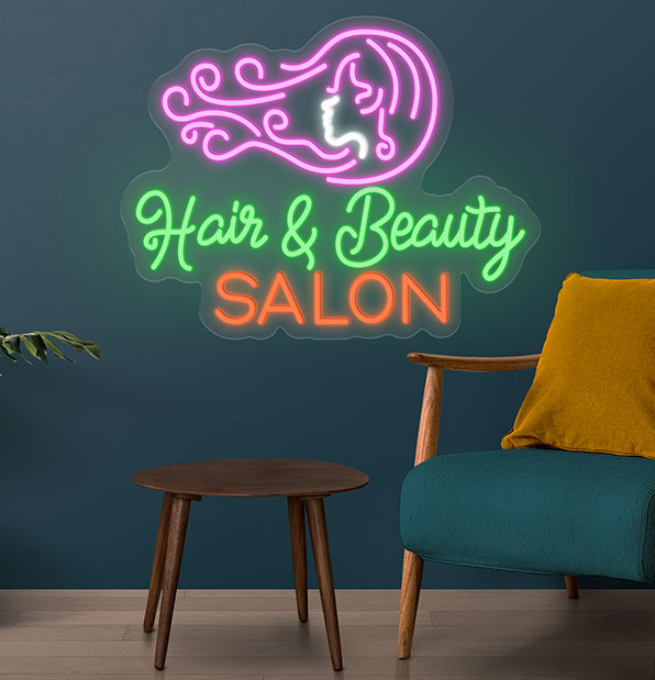 Hair & Beauty Neon Sign