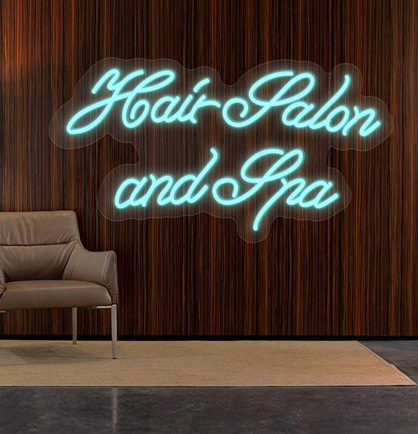 Hair Salon and Spa Neon Sign