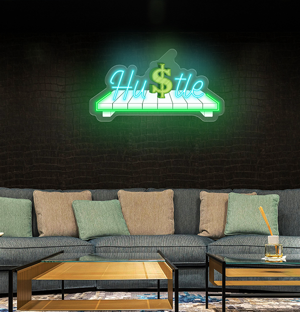 Hustle Neon Sign