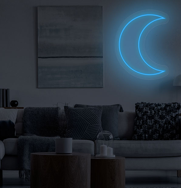Moon LED Neon Sign