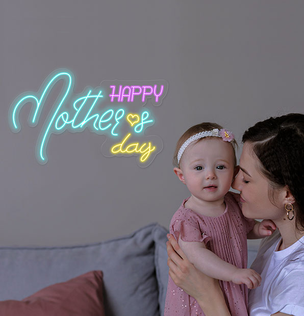 Happy Mothers Day Neon Sign