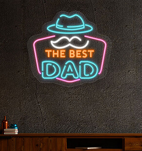 Best Dad Ever Neon Sign